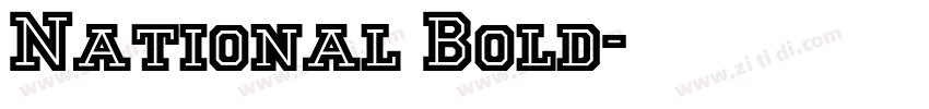 National Bold字体转换 National Bold字体转换